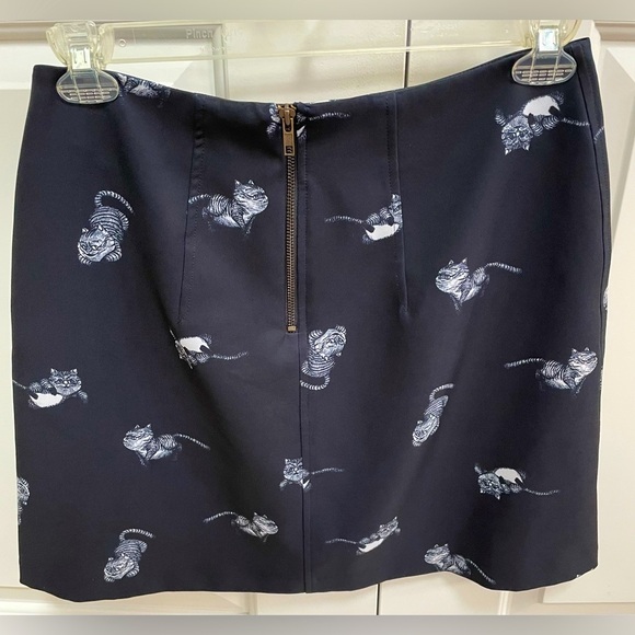 Disney Alice Through The Looking Glass Cheshire Cat Zip Up Slash Pockets Skirt - Picture 1 of 6